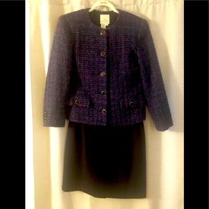 Vintage En Avance Purple/navy blazer